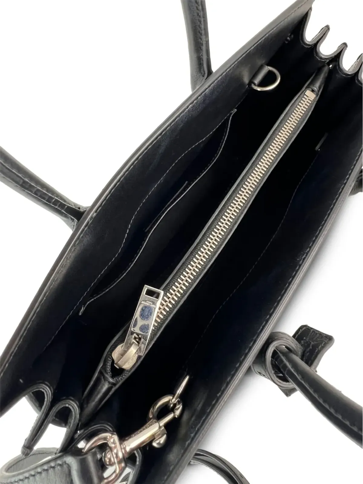 Saint Laurent Pre-Owned Sac De Jour エンベリッシュド パッチ トートバッグ - 画像4