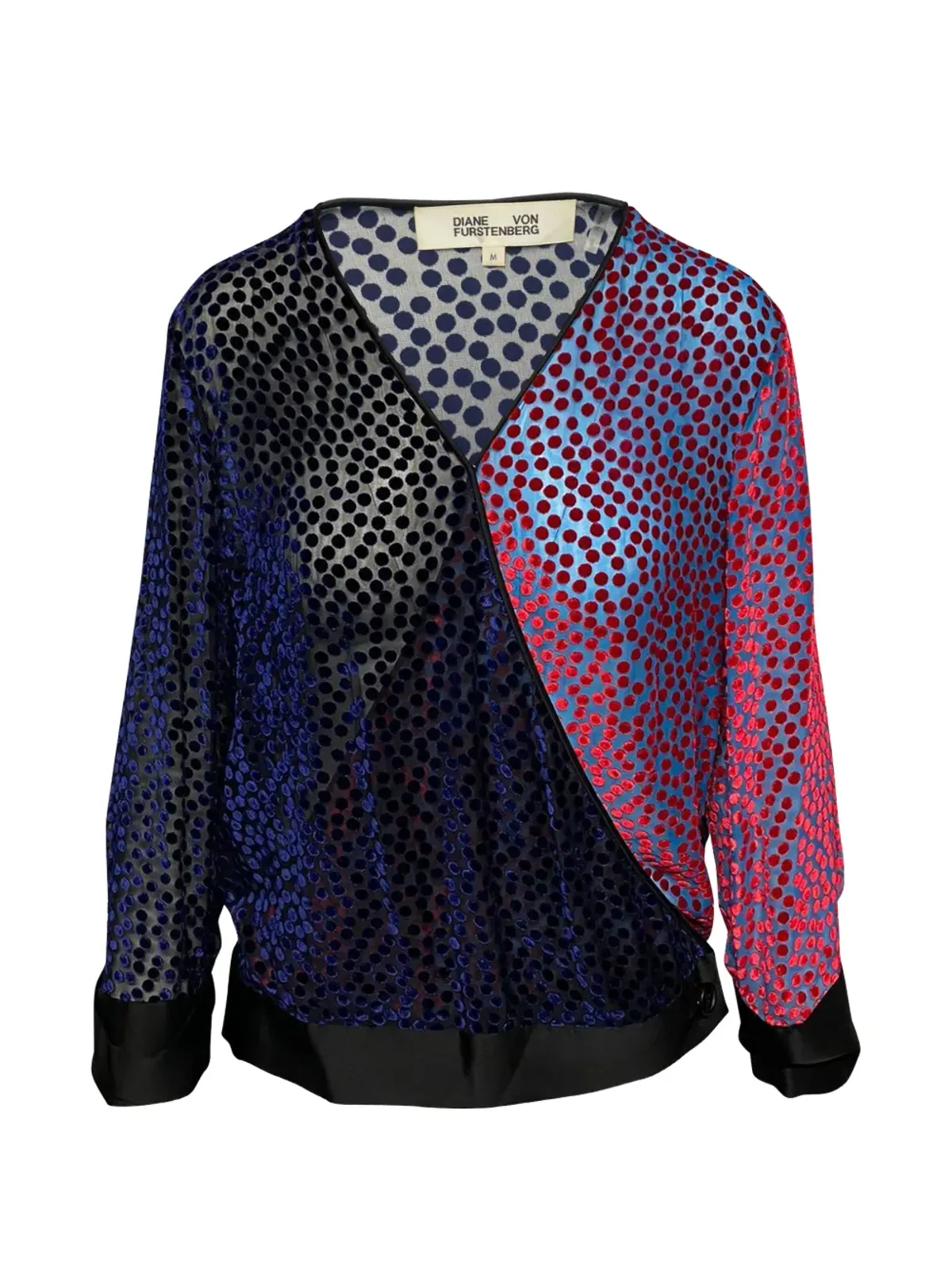 Diane Von Furstenberg Vintage セミシアーブラウス - 画像1