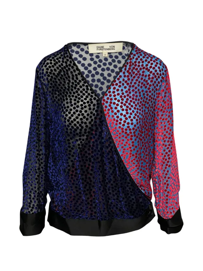 Diane Von Furstenberg Vintage Diane Von Furstenberg Vintage セミシアーブラウスの商品画像
