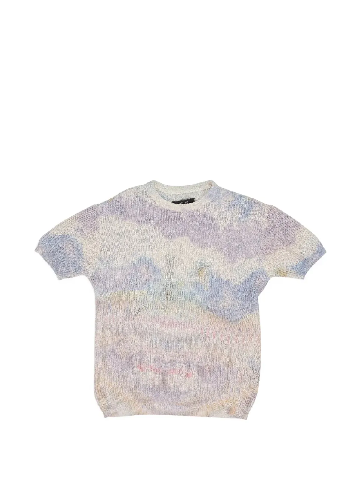 AMIRI タイダイ柄ニットTシャツ - 画像1
