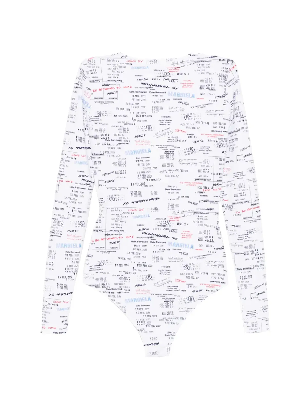 MM6 Maison Margiela プリントボディスーツ - 画像2