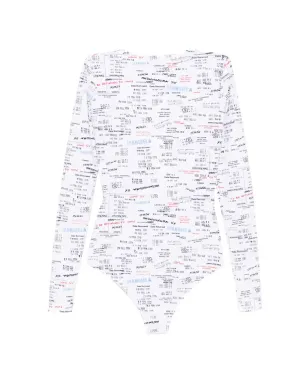 MM6 Maison Margiela プリントボディスーツ - サムネイル2