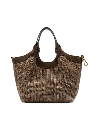 GIANNI CHIARINI Dua woven shoulder bag - Brown - サムネイル1