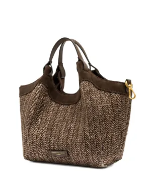 GIANNI CHIARINI Dua woven shoulder bag - Brown - サムネイル2