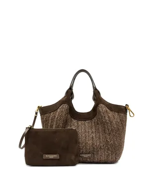GIANNI CHIARINI Dua woven shoulder bag - Brown - サムネイル4