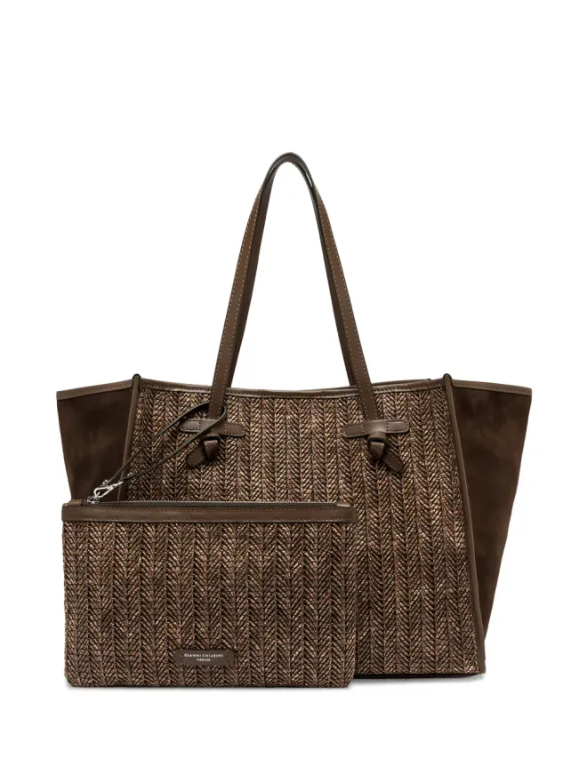 GIANNI CHIARINI GIANNI CHIARINI マルチェラ織柄トートバッグの商品画像