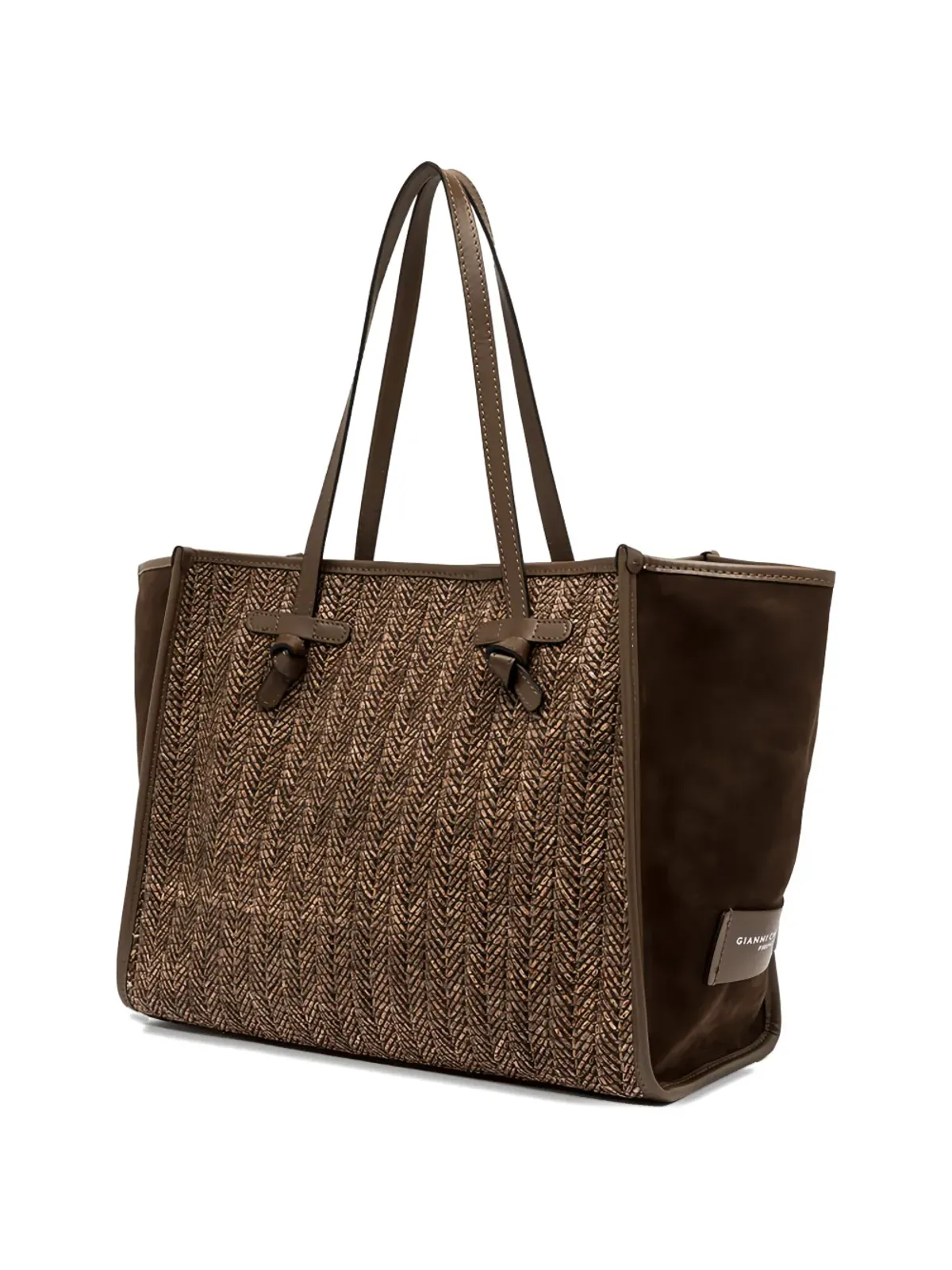 GIANNI CHIARINI マルチェラ織柄トートバッグ - 画像3