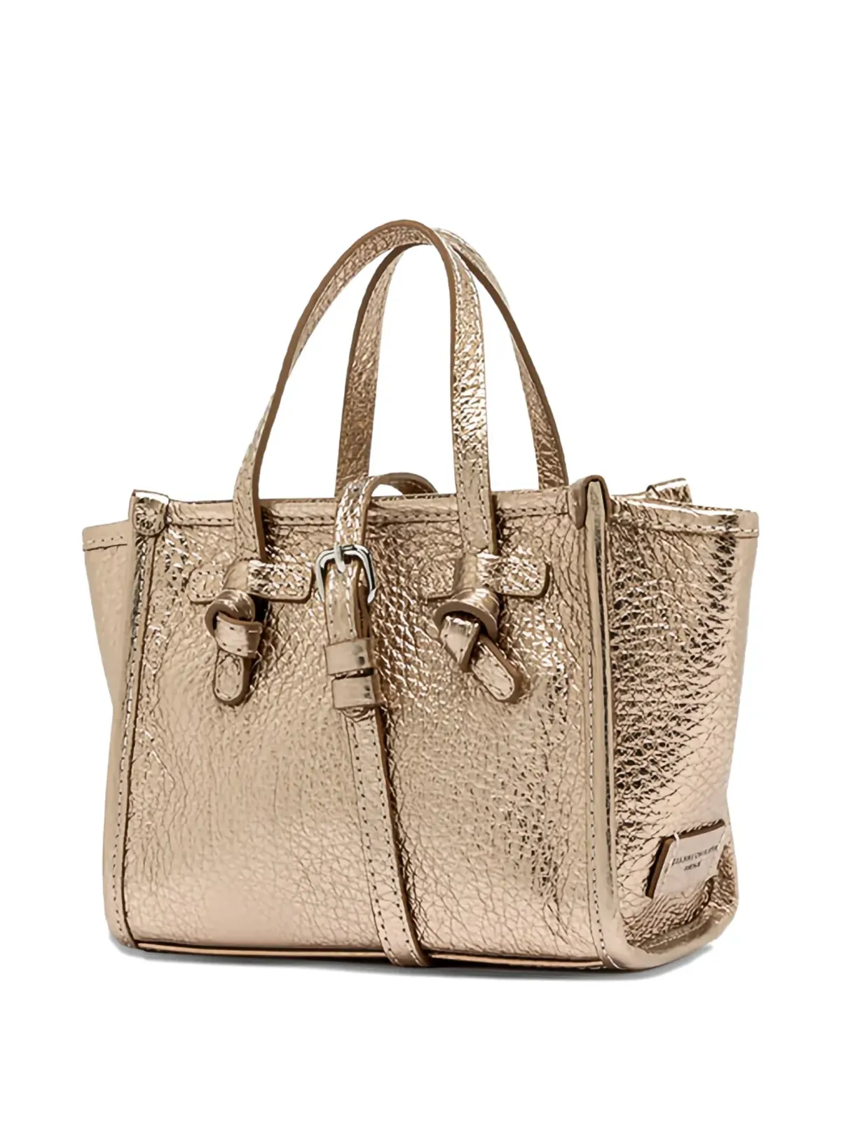 GIANNI CHIARINI Miss Marcela 結びハンドル トートバッグ - ゴールド - 画像2