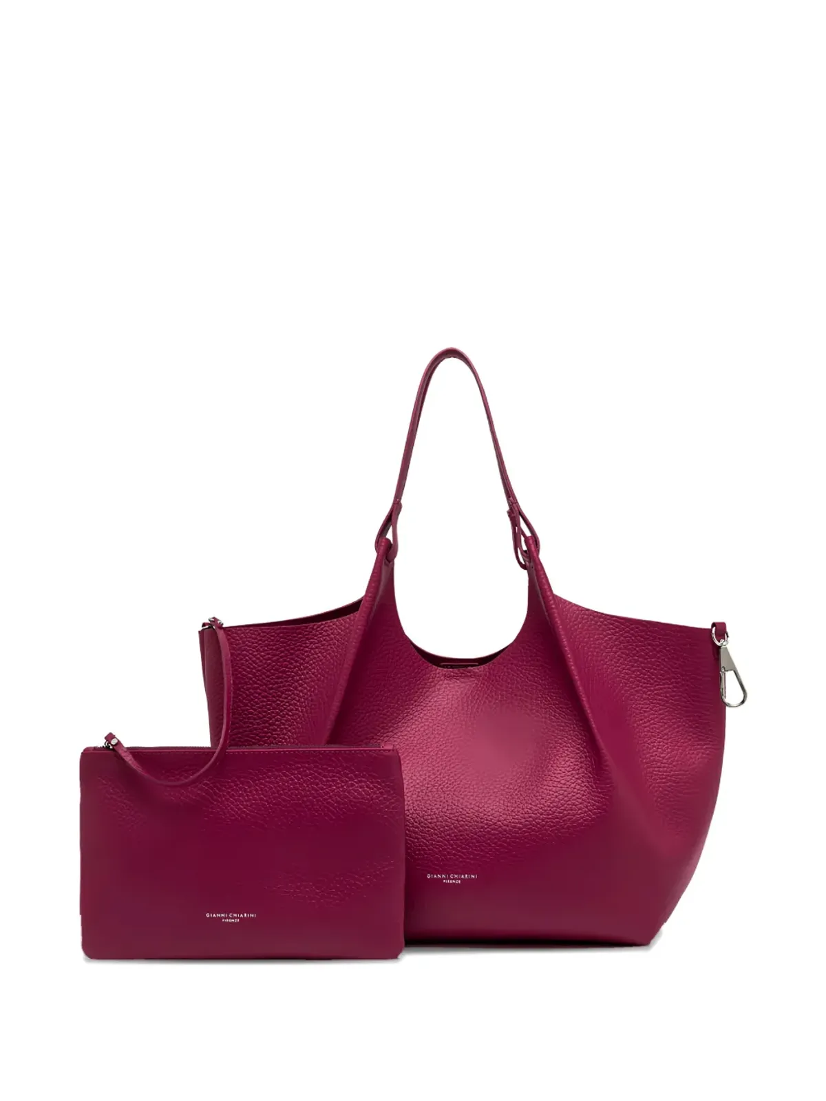 GIANNI CHIARINI ロゴディテール トップハンドル トートバッグ - 画像5