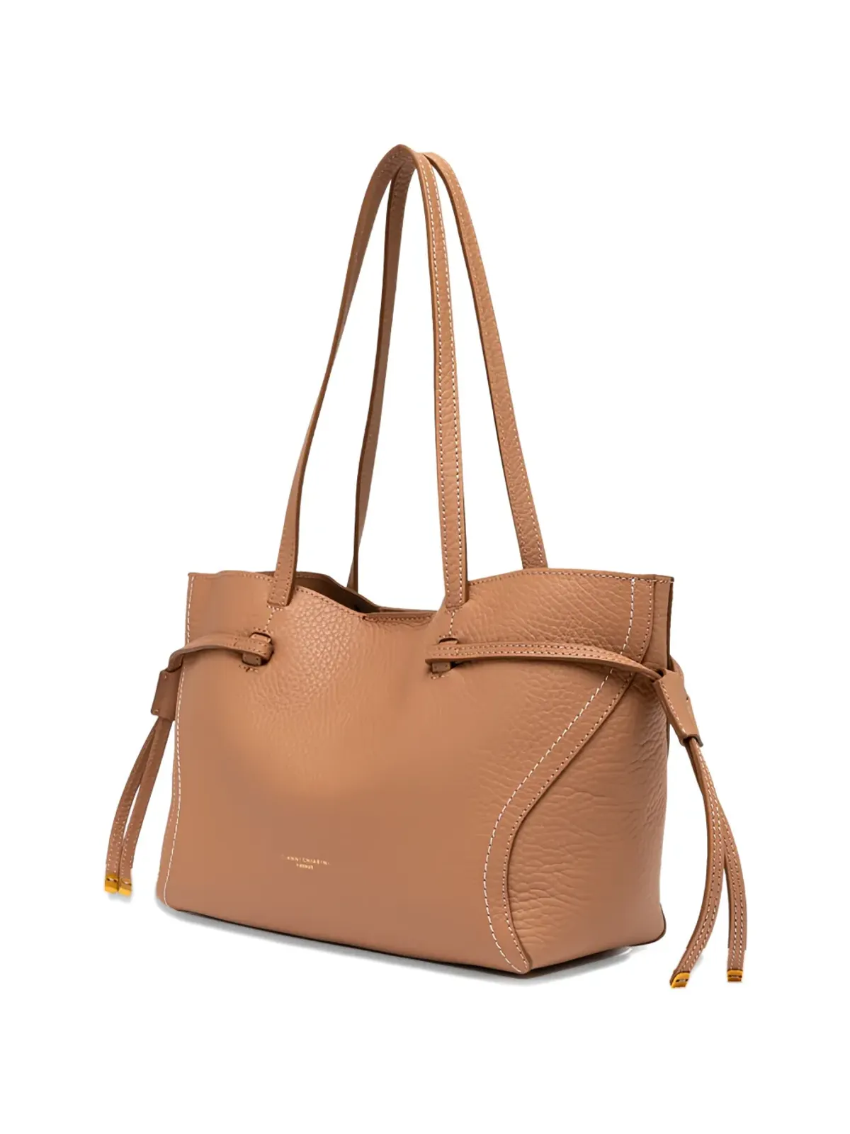 GIANNI CHIARINI サイドドローストリングオープントップ トートバッグ - 画像3