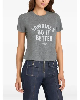 Cinq A Sept Heatset Cowgirls short-sleeve T-shirt - Grey - サムネイル2