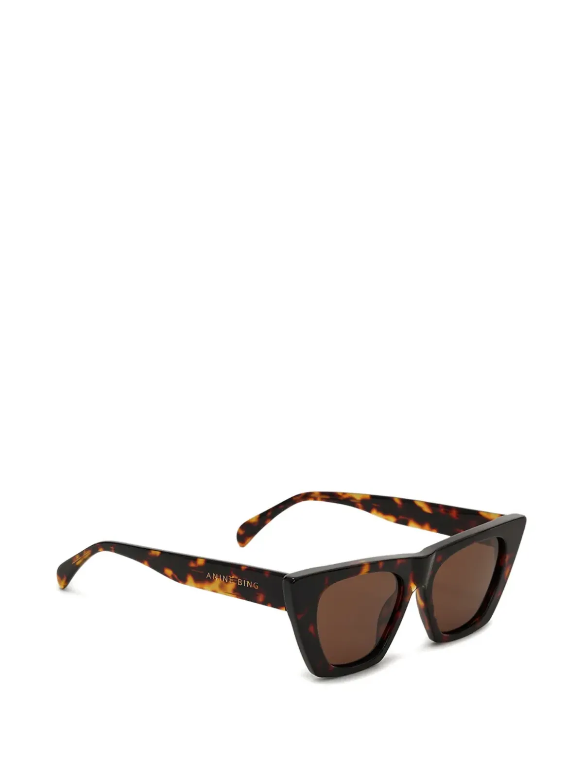ANINE BING Paris geometric sunglasses - Brown - 画像2