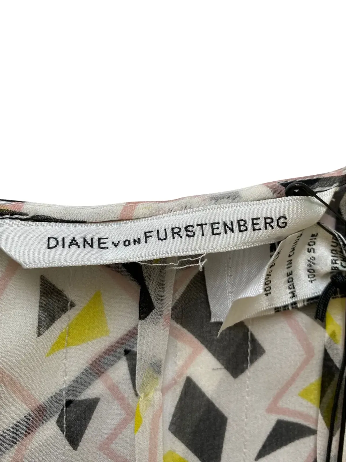 Diane Von Furstenberg Vintage プリント ローブとドレス セット - 画像5