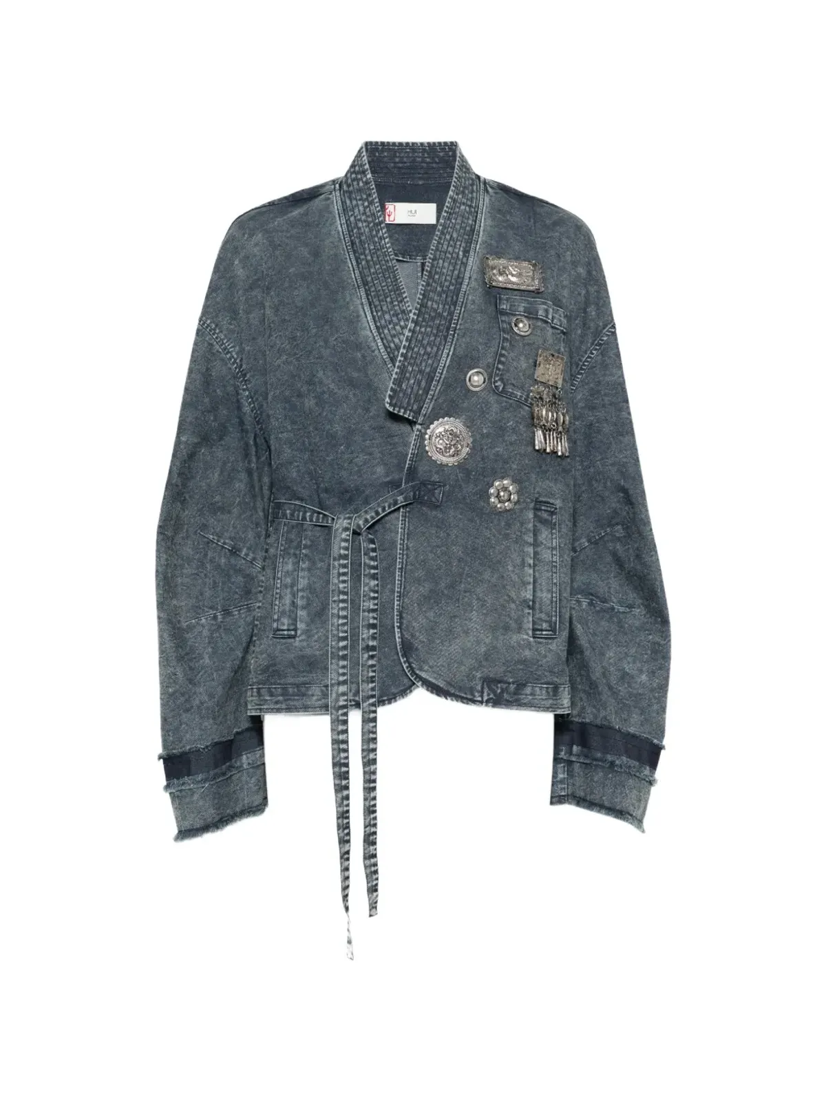 HUI MILANO エンベリッシュドデニムジャケット - 画像1