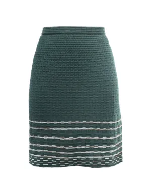 Missoni Vintage ストライプディテール ミニスカート - Green - サムネイル1
