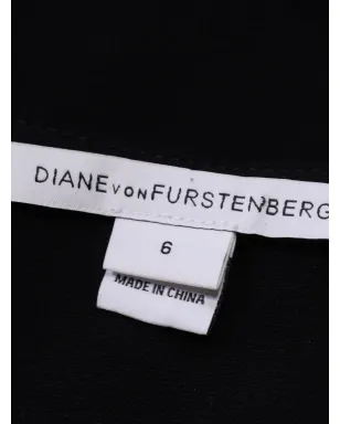 Diane Von Furstenberg Vintage ノーマ Vネック ドレス - ブラック - サムネイル5