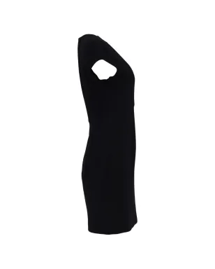 Diane Von Furstenberg Vintage ノーマ Vネック ドレス - ブラック - サムネイル3