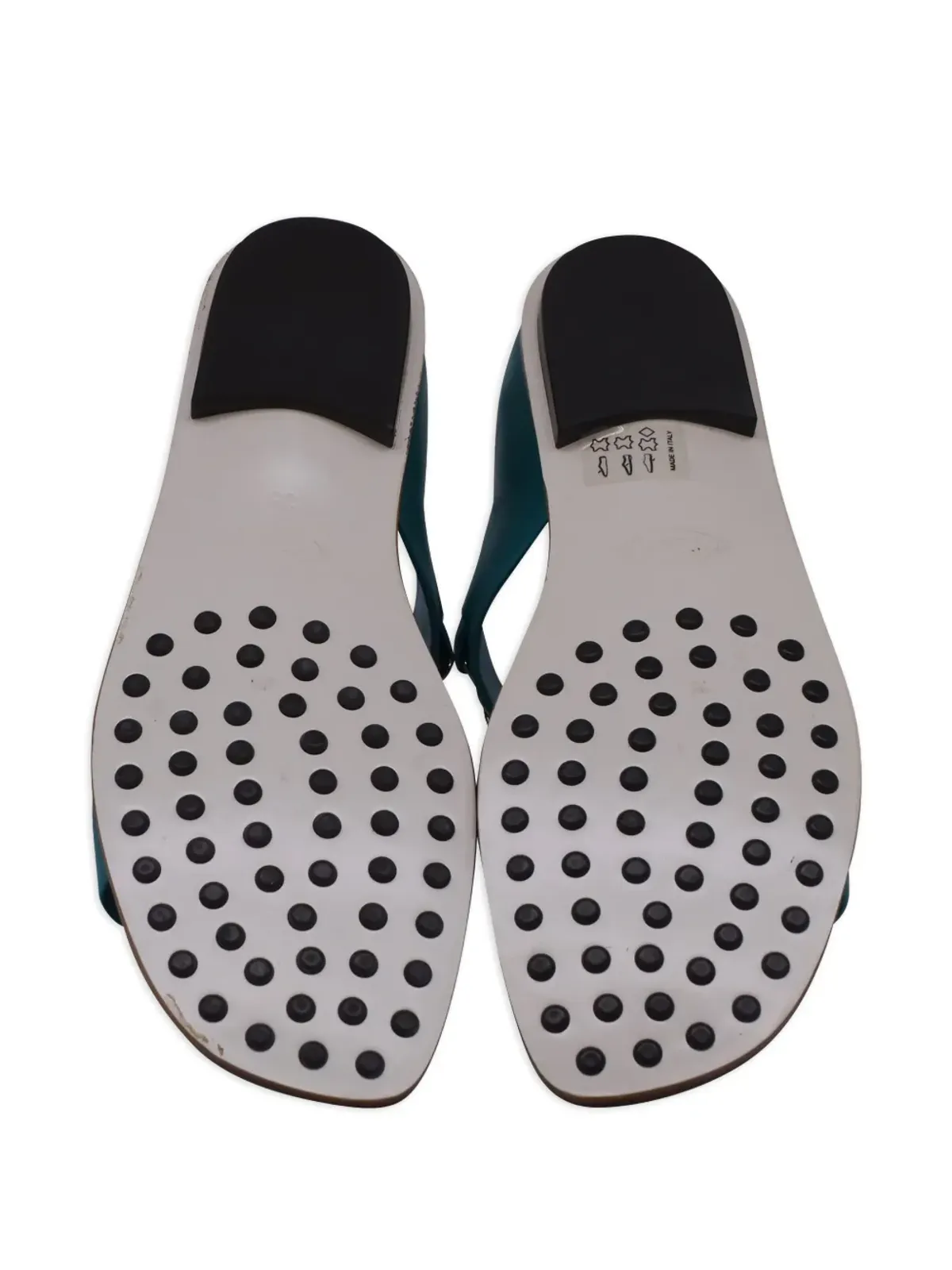 Tod's Vintage チェーンディテール レザーサンダル - 画像4