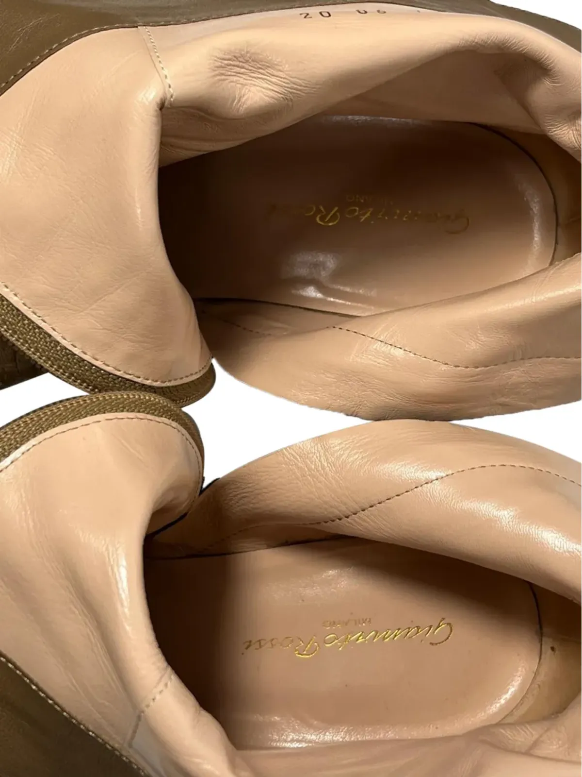 Gianvito Rossi ティンバー ジップド アンクルブーツ - 画像5