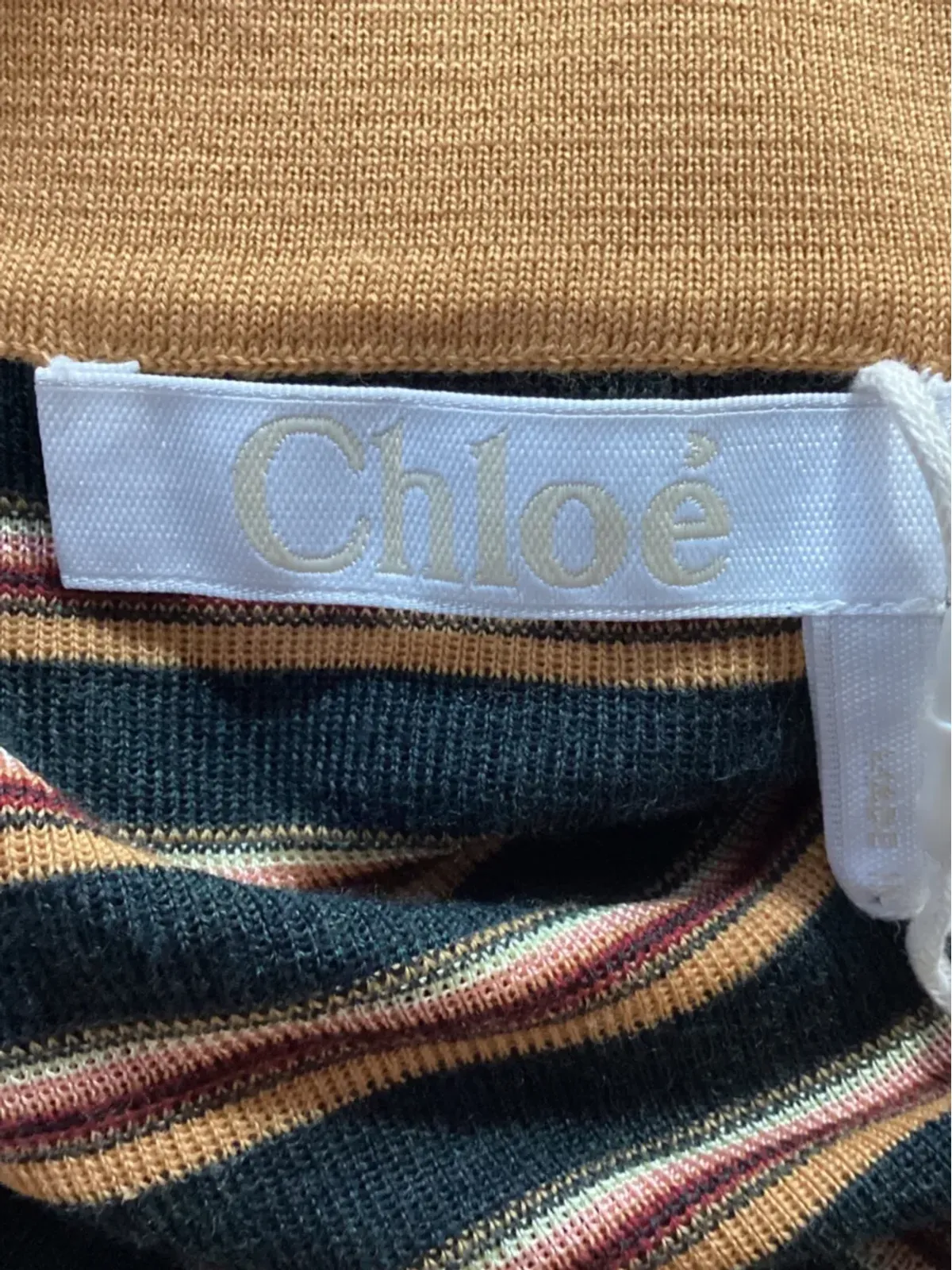 Chloé Vintage ストライプマキシドレス - 画像5