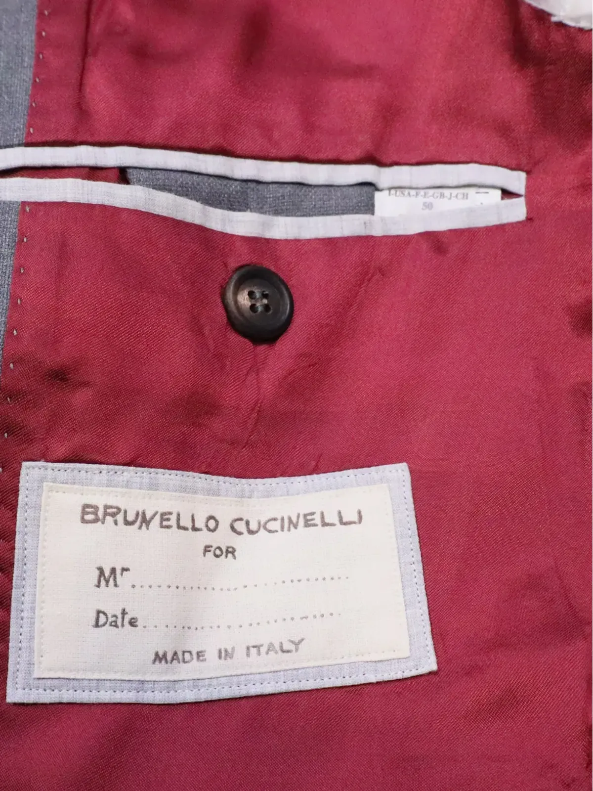 Brunello Cucinelli Vintage ダブルブレストスーツ - 画像4