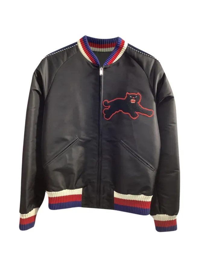 Gucci Pre-Owned Gucci Pre-Owned パンサー刺繍ボンバージャケットの商品画像