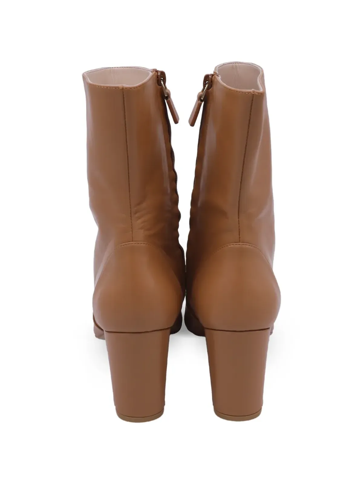Stuart Weitzman レザー ポインテッドトゥ アンクルブーツ - 画像4