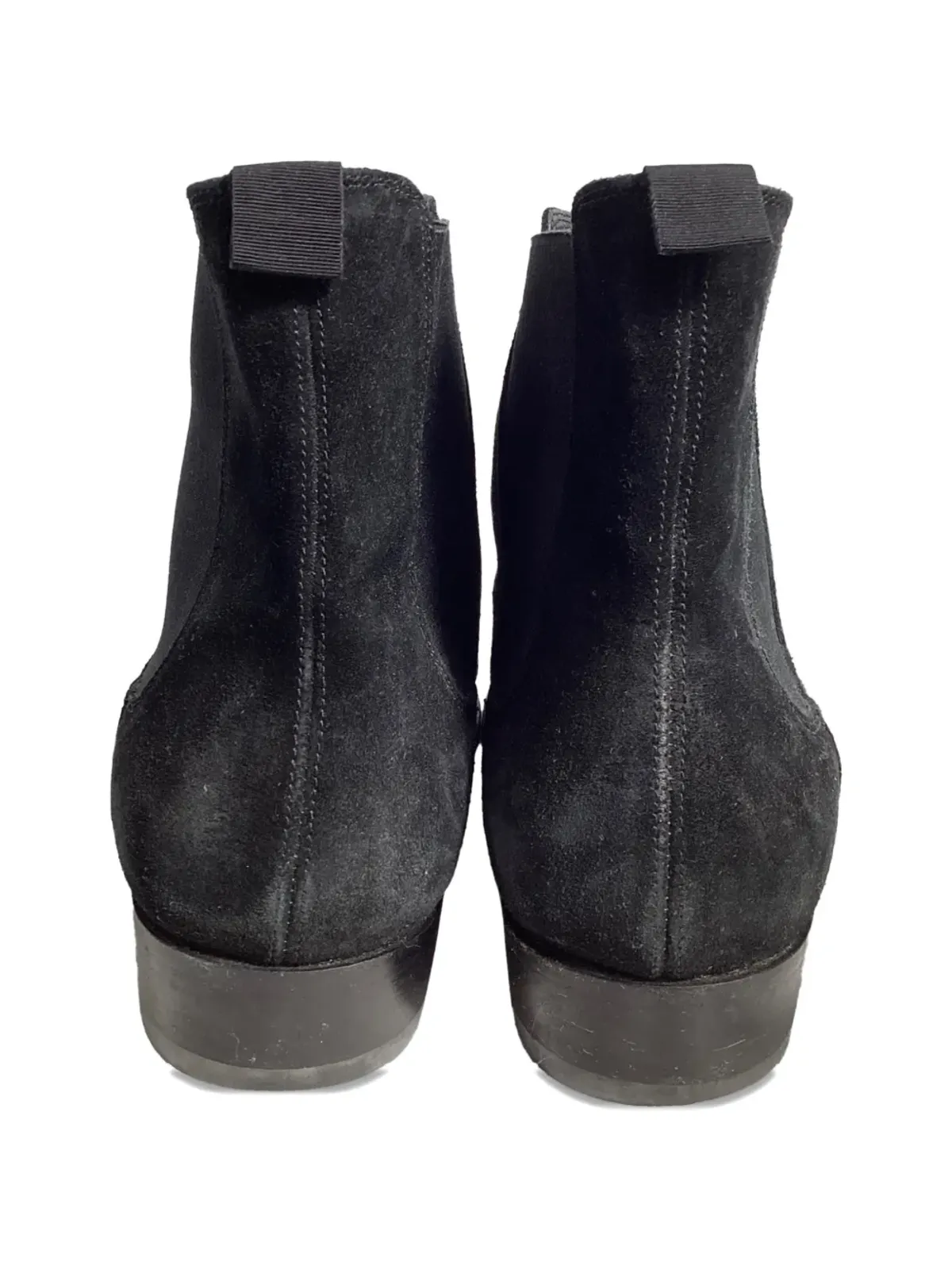 Saint Laurent Pre-Owned Wyatt スエード チェルシーブーツ ブラック - 画像3
