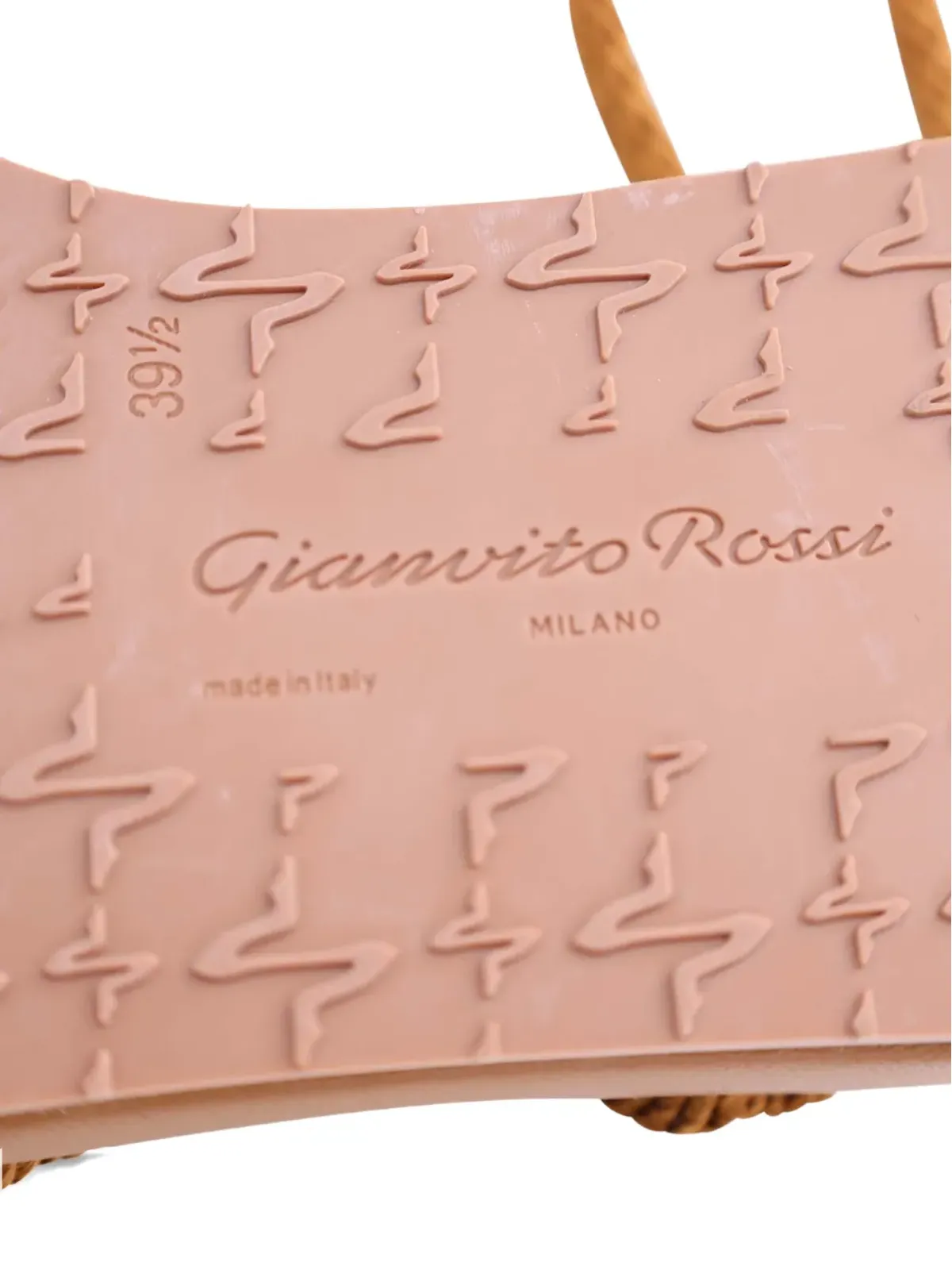 Gianvito Rossi ロープレースアップサンダル - ブラウン - 画像5