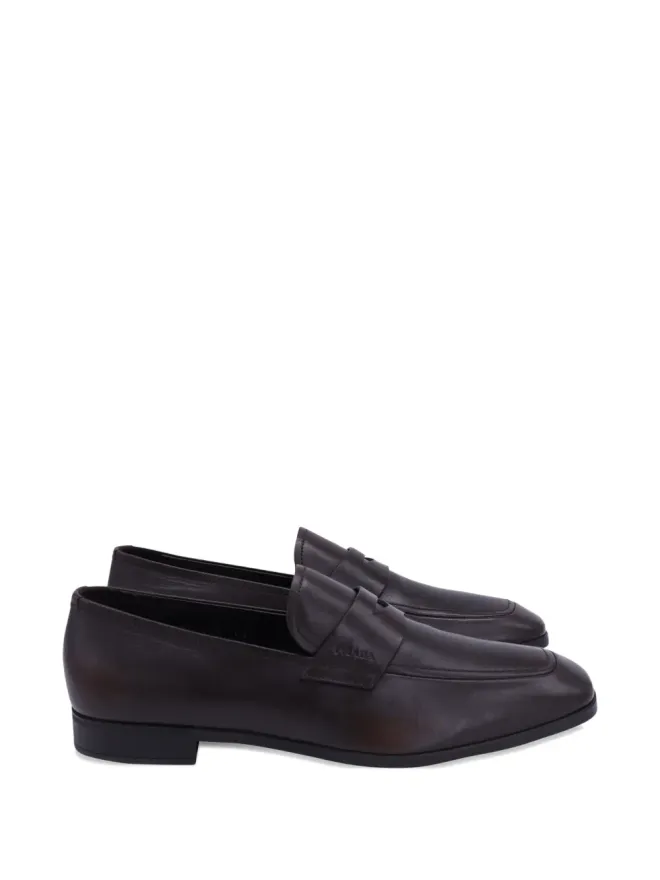 Prada Pre-Owned Prada Pre-Owned レザー ローファー ブラウンの商品画像
