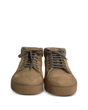 Lanvin Pre-Owned シアリングレースアップスニーカー - ブラウン - サムネイル3