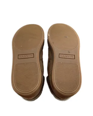Lanvin Pre-Owned シアリングレースアップスニーカー - ブラウン - サムネイル4