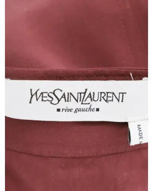 Saint Laurent Pre-Owned ドレープ ミディスカート - サムネイル4