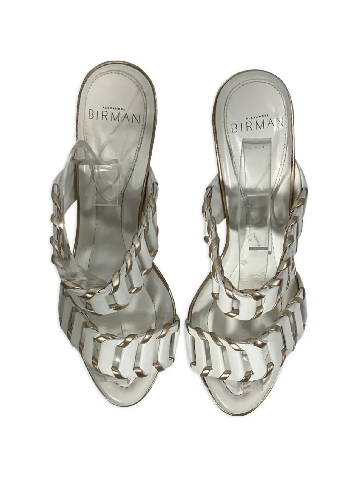 Alexandre Birman カットアウトレザーサンダル - 画像3