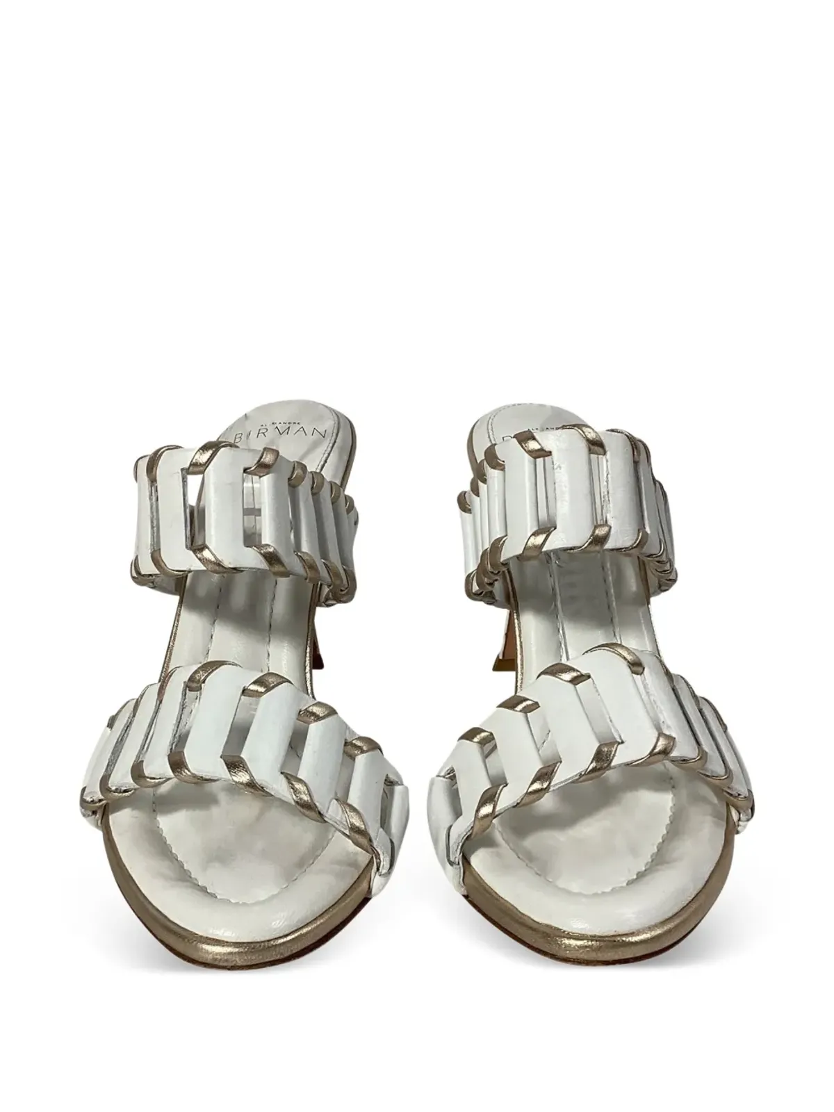 Alexandre Birman カットアウトレザーサンダル - 画像4