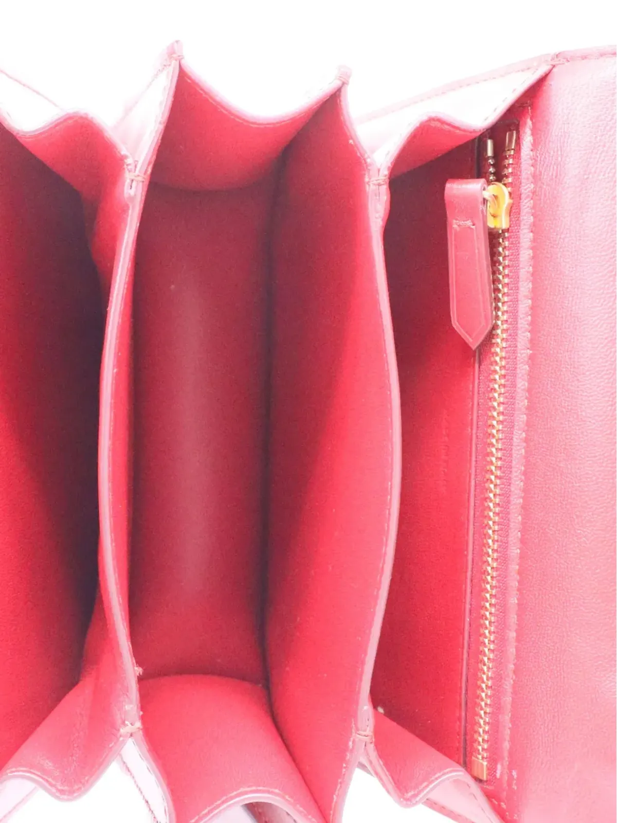 Celine Pre-Owned クラシックボックス レザー ショルダーバッグ レッド - 画像5