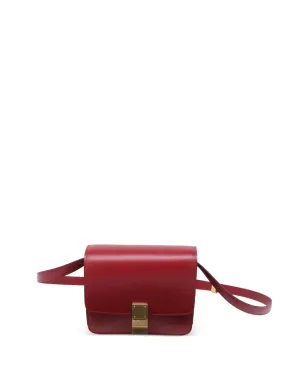 Celine Pre-Owned クラシックボックス レザー ショルダーバッグ レッド - サムネイル3
