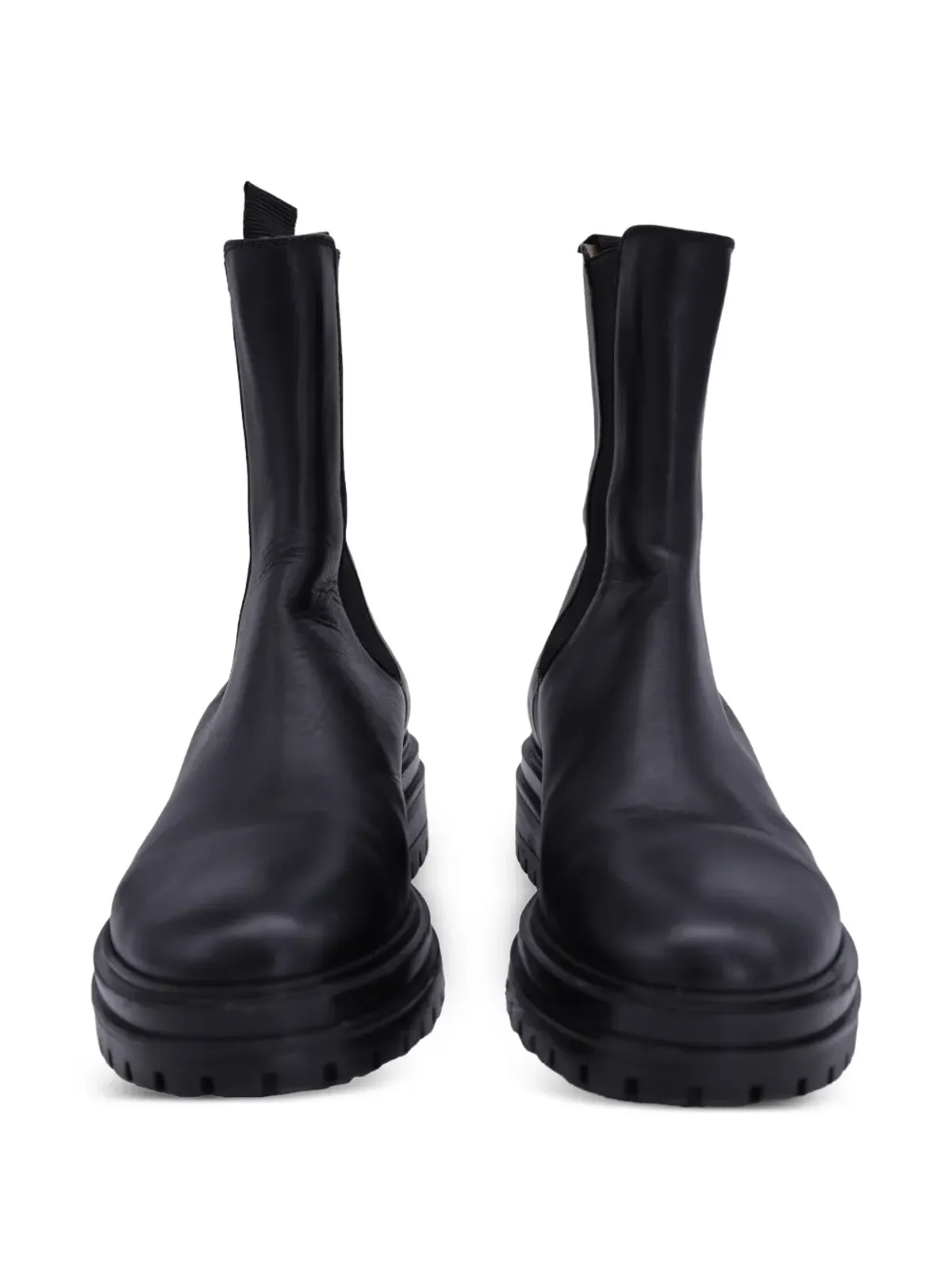 Gianvito Rossi プラットフォームレザー アンクルブーツ - 画像2