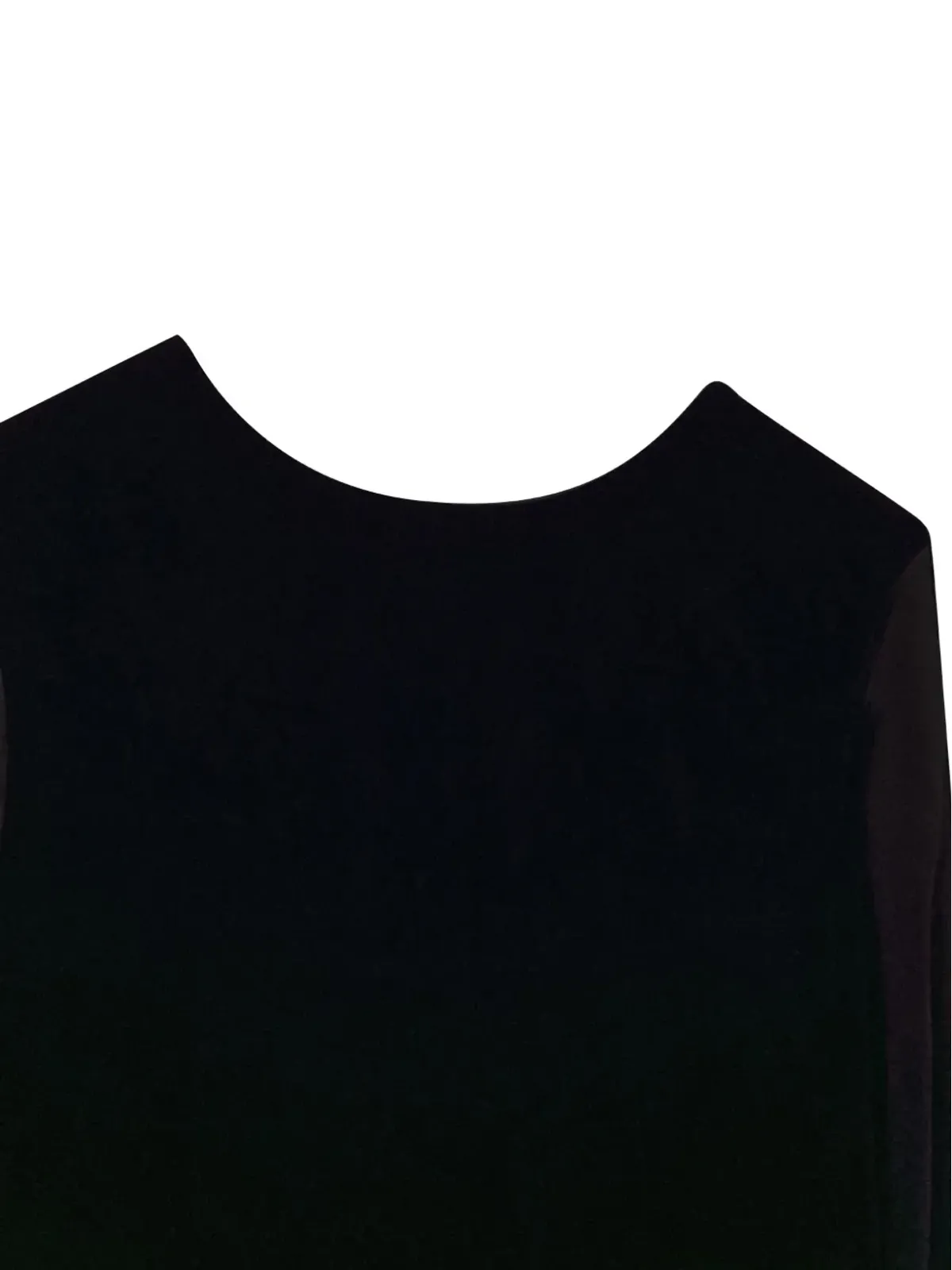 Saint Laurent ビンテージ ベルベット ドレープ ミニドレス（ブラック） - 画像3