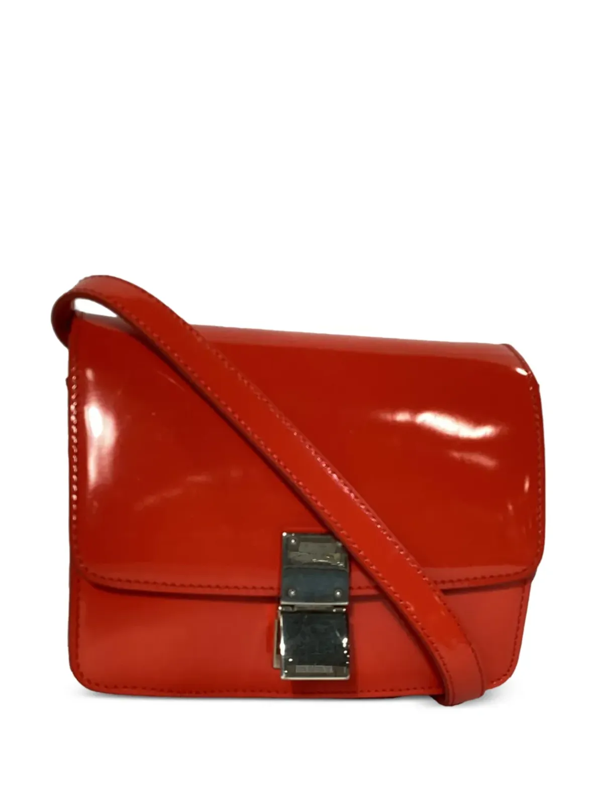Celine Pre-Owned クラシックボックス クロスボディバッグ レッド - 画像1