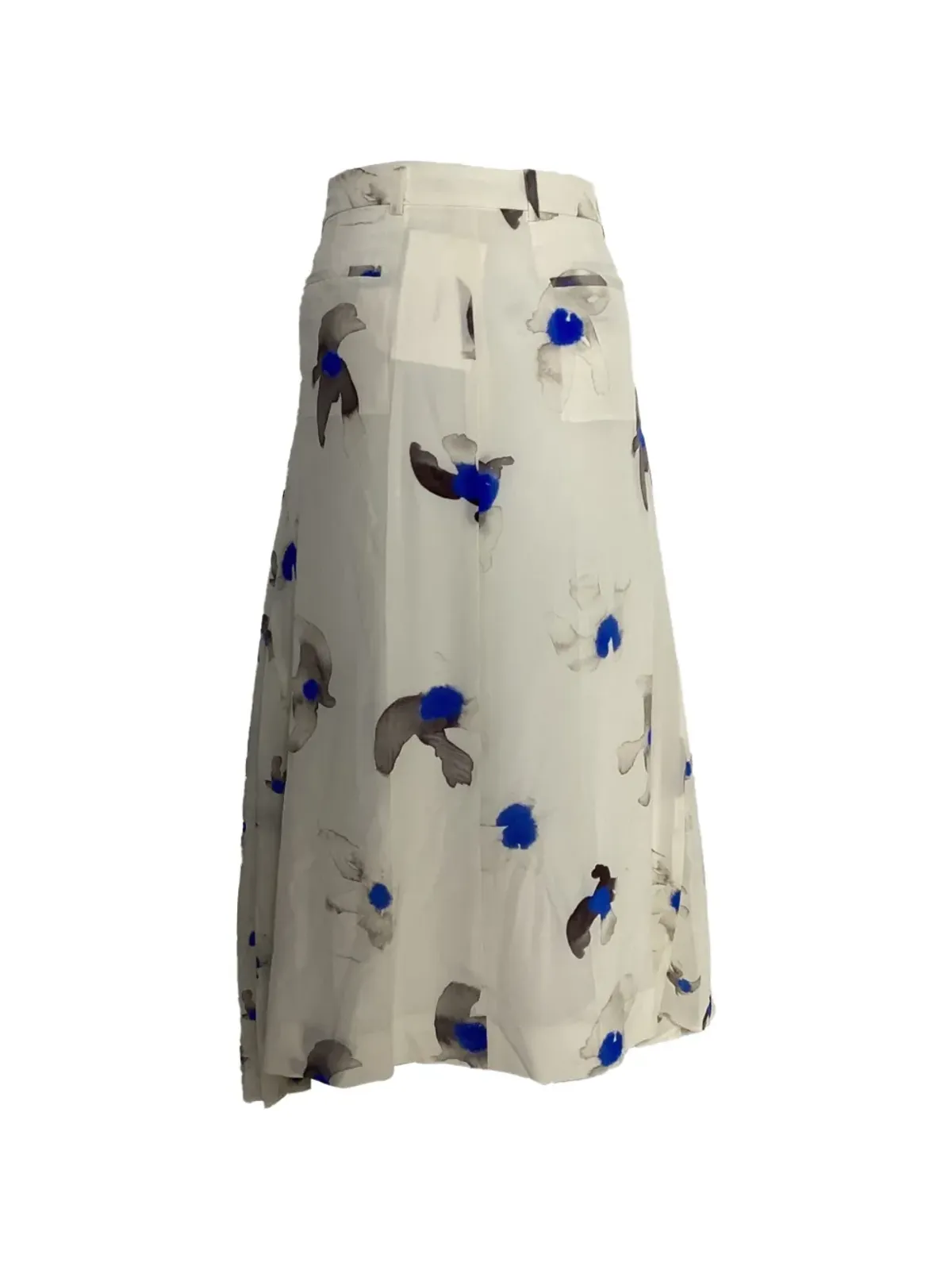 Nina Ricci Pre-Owned フローラルプリント ミディスカート - 画像2