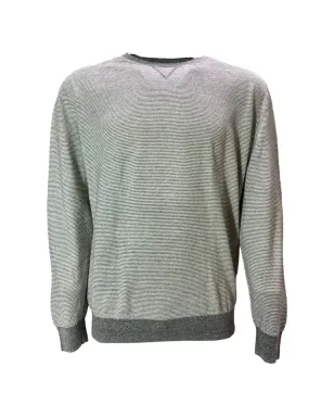 Ermenegildo Zegna Vintage クルーネックストライプセーター - グレー - サムネイル1