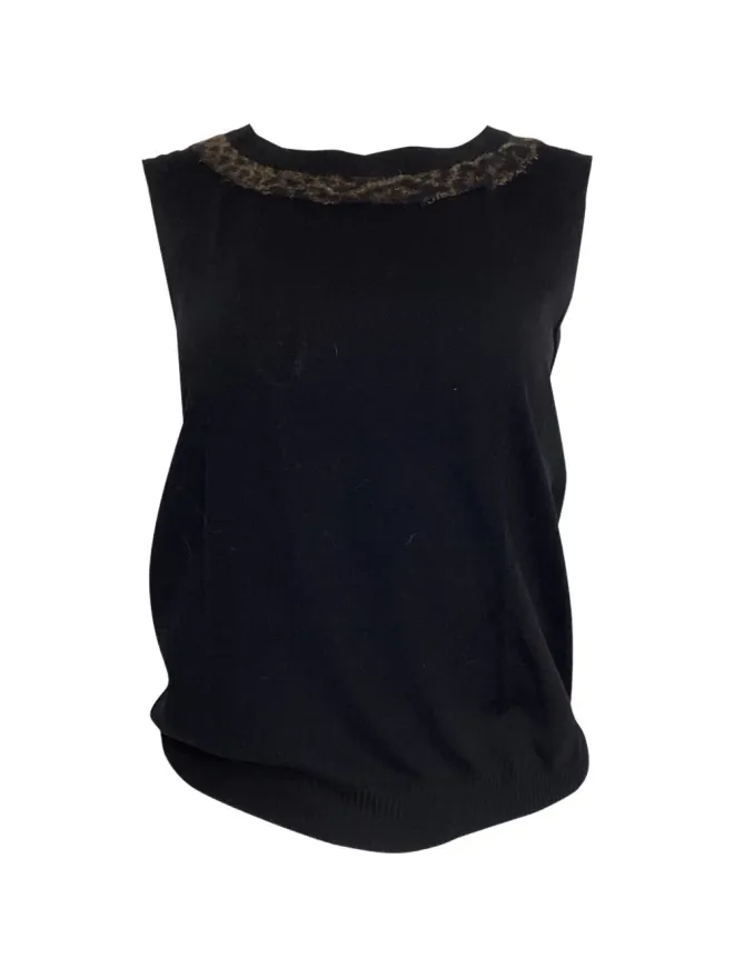 Saint Laurent Pre-Owned Saint Laurent Pre-Owned ニットタンクトップ - ブラックの商品画像