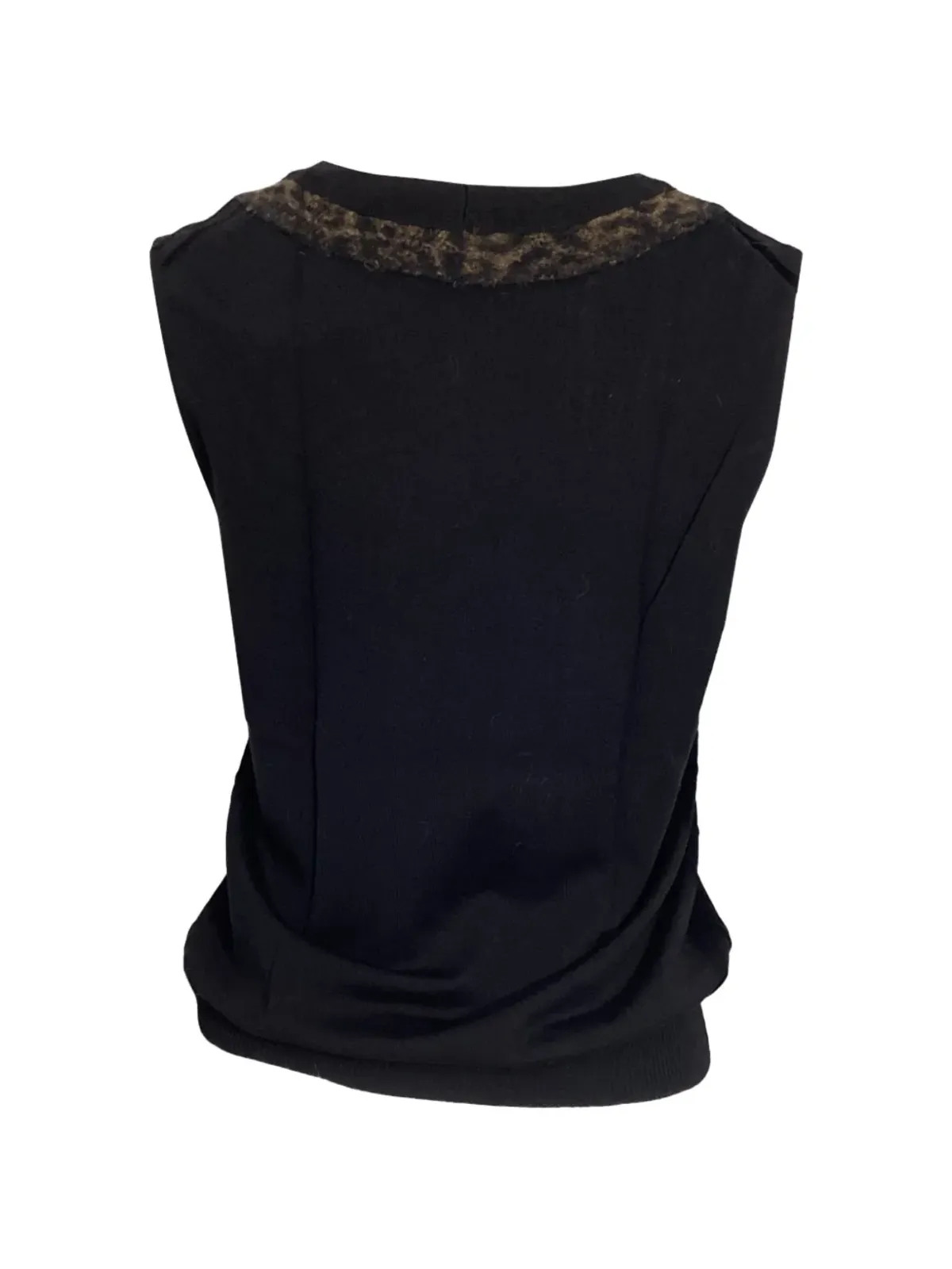 Saint Laurent Pre-Owned ニットタンクトップ - ブラック - 画像2