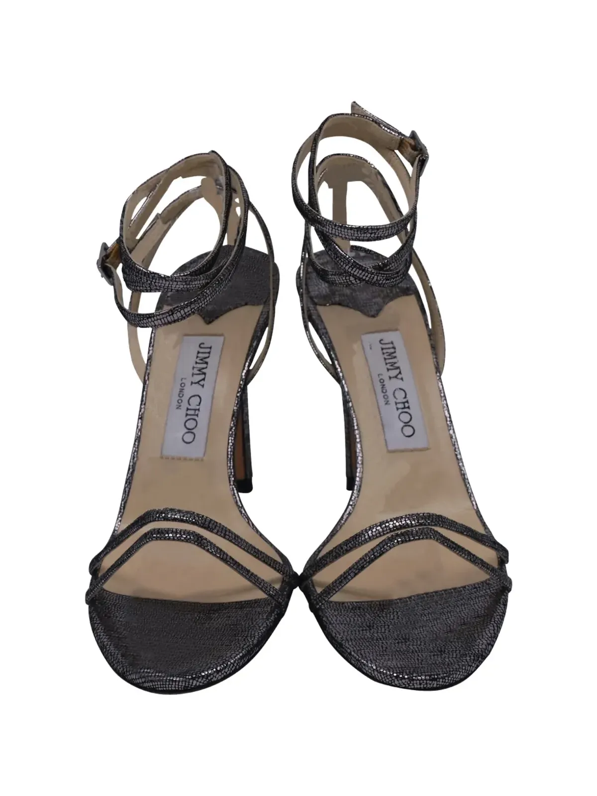Jimmy Choo Pre-Owned ストラッピースリングバックサンダル - 画像2