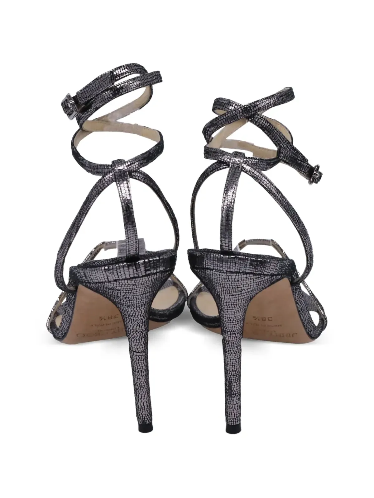 Jimmy Choo Pre-Owned ストラッピースリングバックサンダル - 画像4