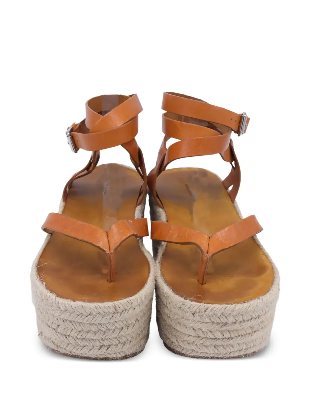 Isabel Marant Vintage アンクルストラップウェッジ・エスパドリーユ - 画像4