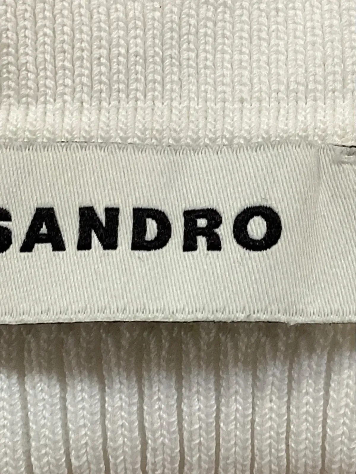 SANDRO ショートスリーブ クロップドカーディガン - White - 画像4