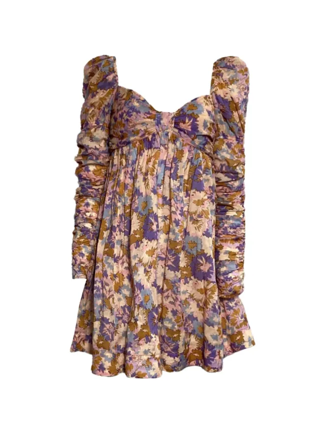 Zimmermann ZIMMERMANN ベージュ系花柄プリント ミニドレスの商品画像