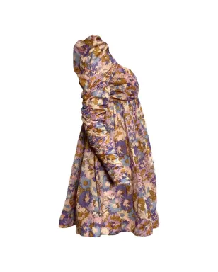 ZIMMERMANN ベージュ系花柄プリント ミニドレス - サムネイル3